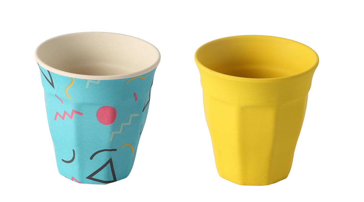bamboo fiber recycled kids drinking cup