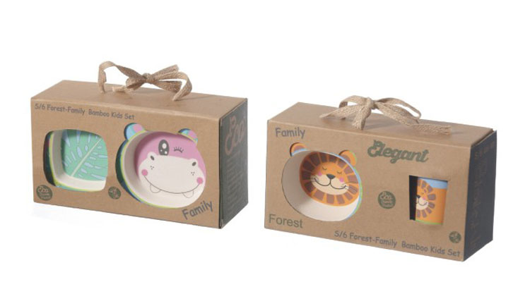 Kids bamboo dinner set hotsell