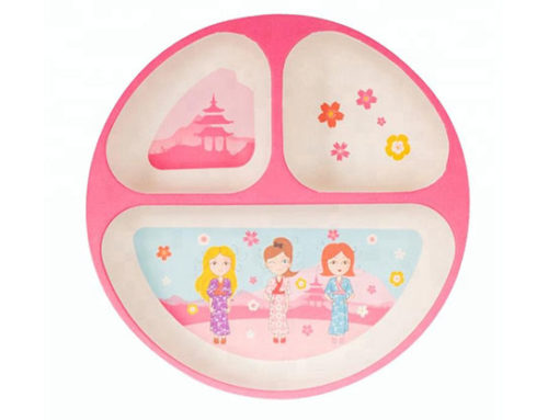 Eco Friendly Bamboo Childrens Plates