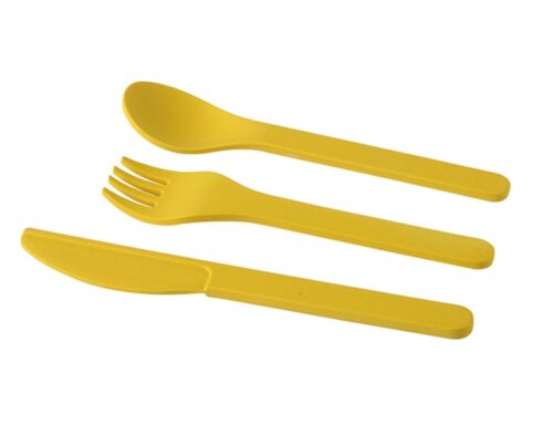 Bamboo Fiber Cutlery Set Spoon Knife Fork