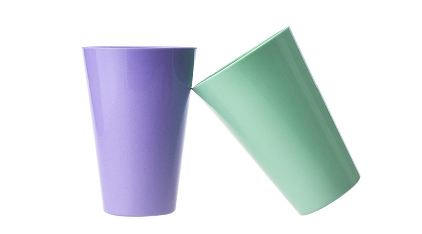 eco bio-PLA colored unbreakable drinking cup
