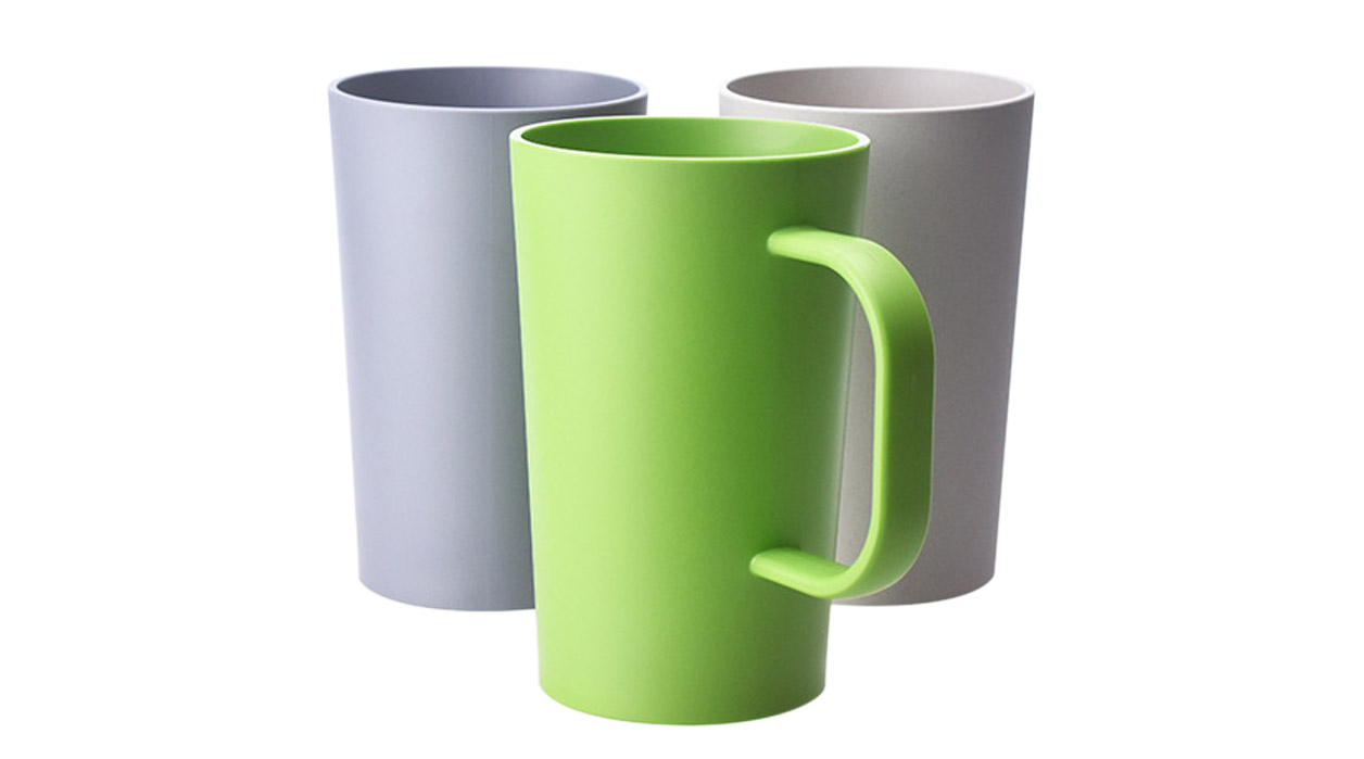 eco friendly PLA personalized drinking cup with handle