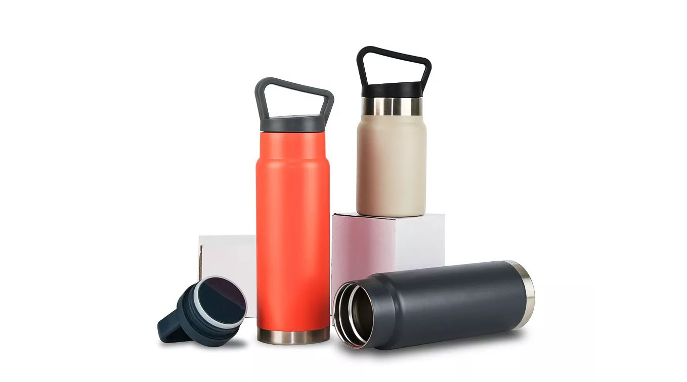 custom metal drink bottles in different colors