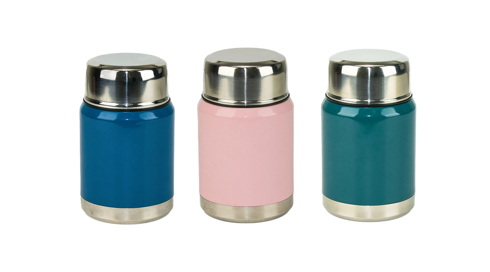 thermal food jar in different colors