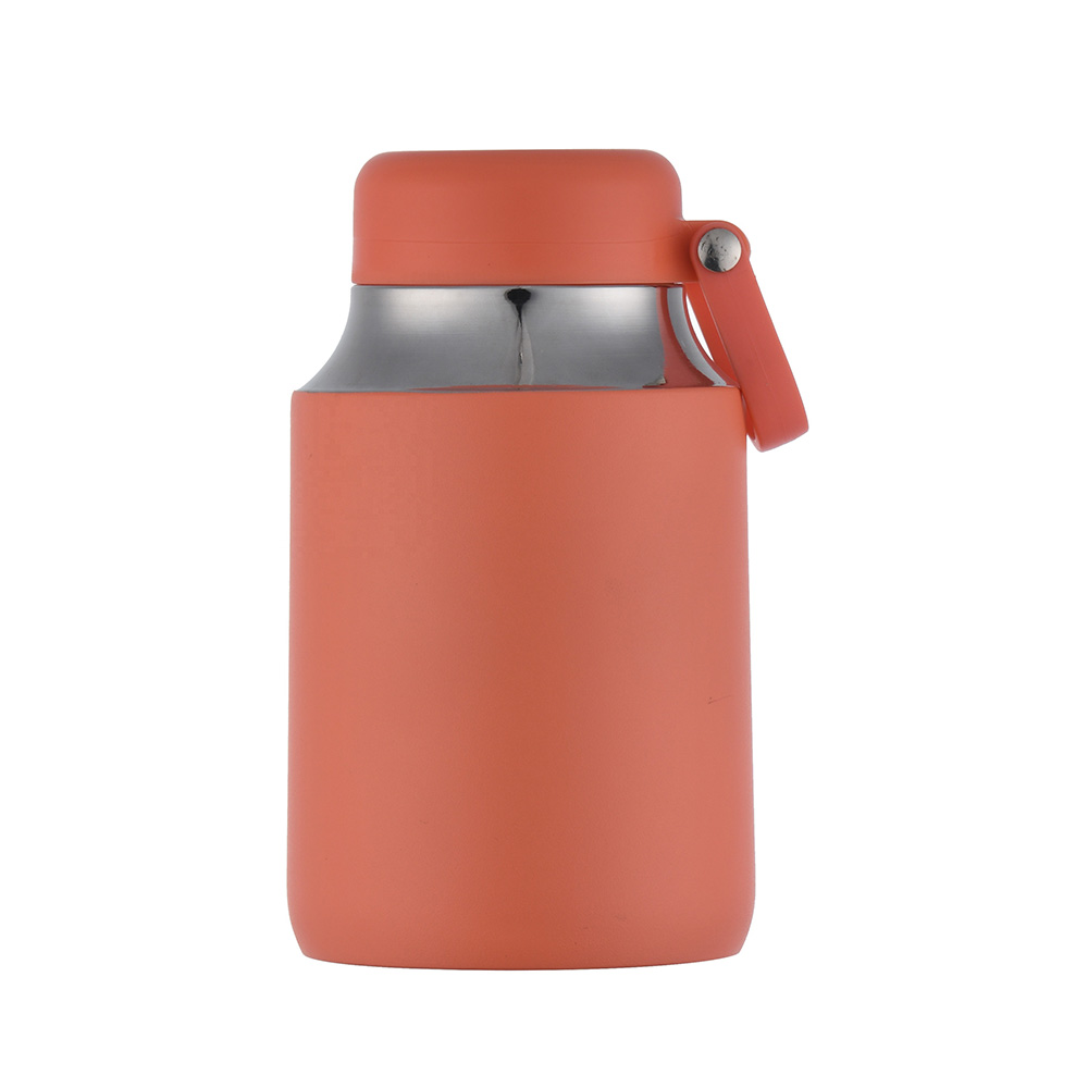 thermos flask water bottle in orange
