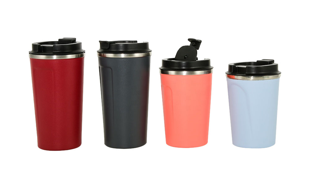 vacuum sealed water bottle in different paint colors