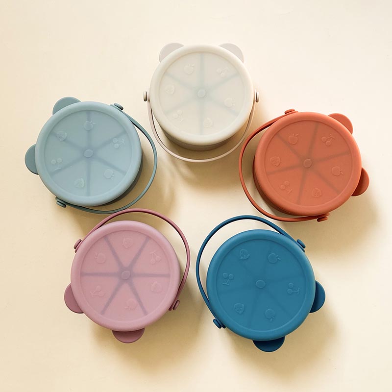 Sustainable silicone snack box