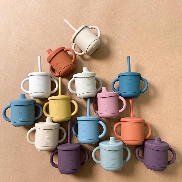 silicone cup and straw
