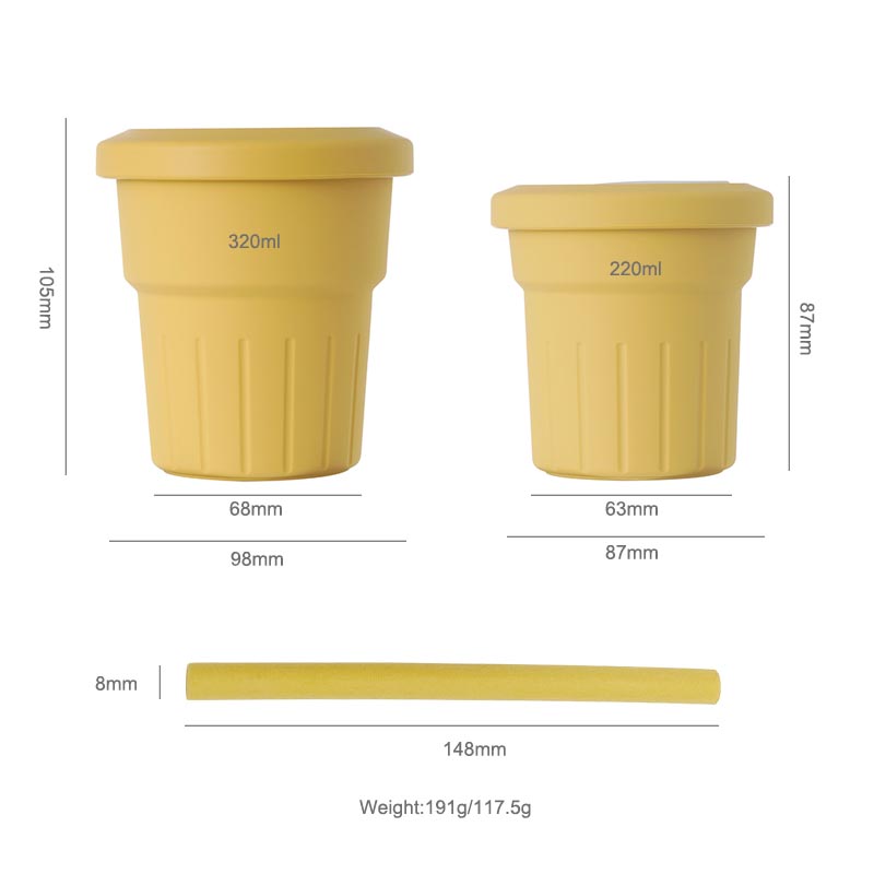 silicone sippy cup with straw lids