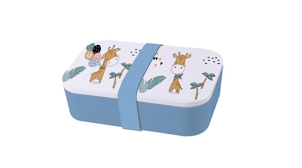 RPET kids lunch box with print on lid