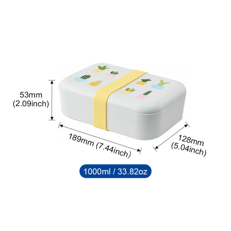 sizes of the customized lunch box
