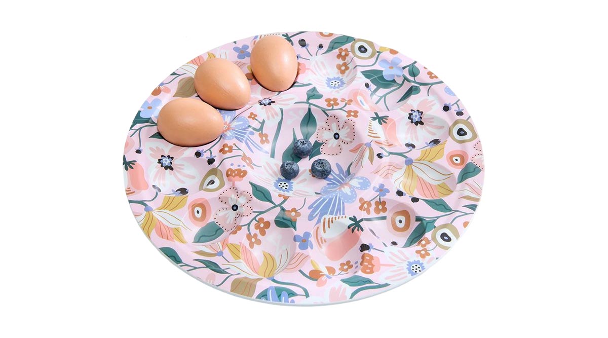 Eggs Serving Plate with print