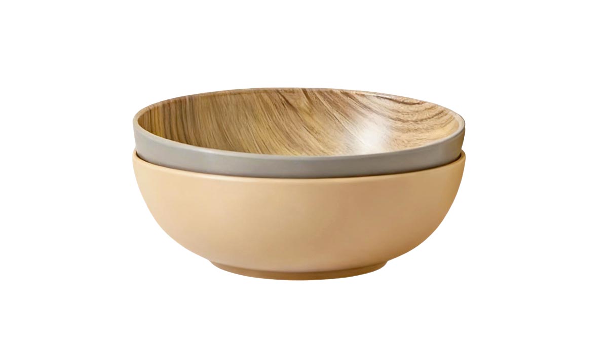 recycled plastic dessert bowls with print