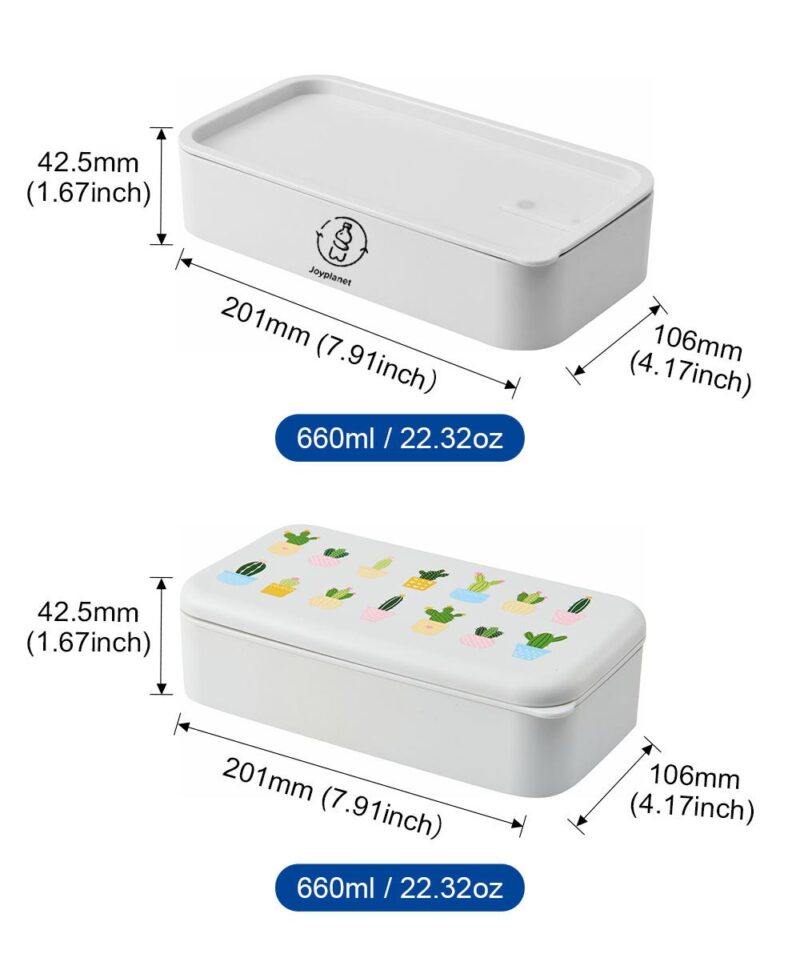 sizes of the RPET kids lunch box