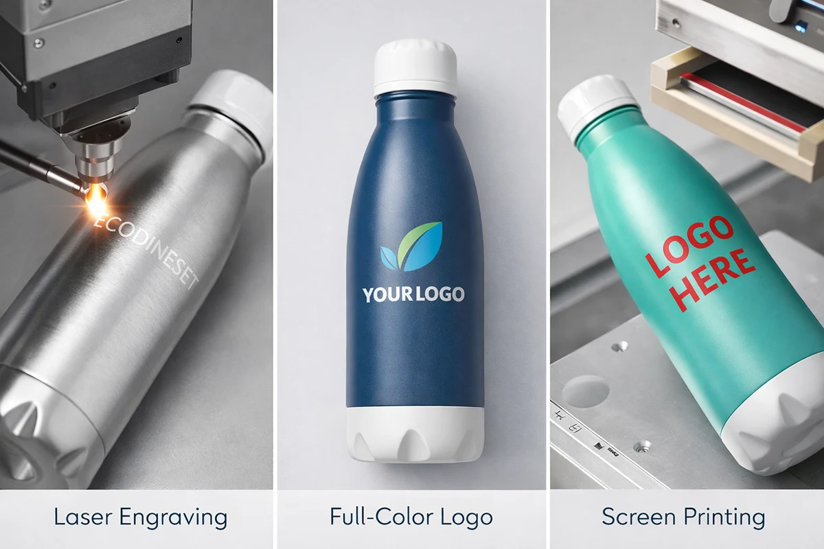 Stainless Steel Water Bottle logo option