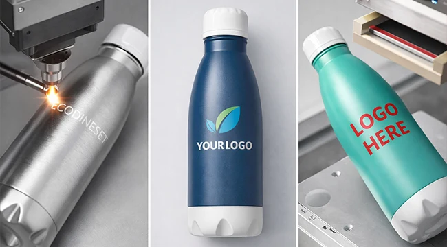 Custom Stainless Steel Water Bottle Logo
