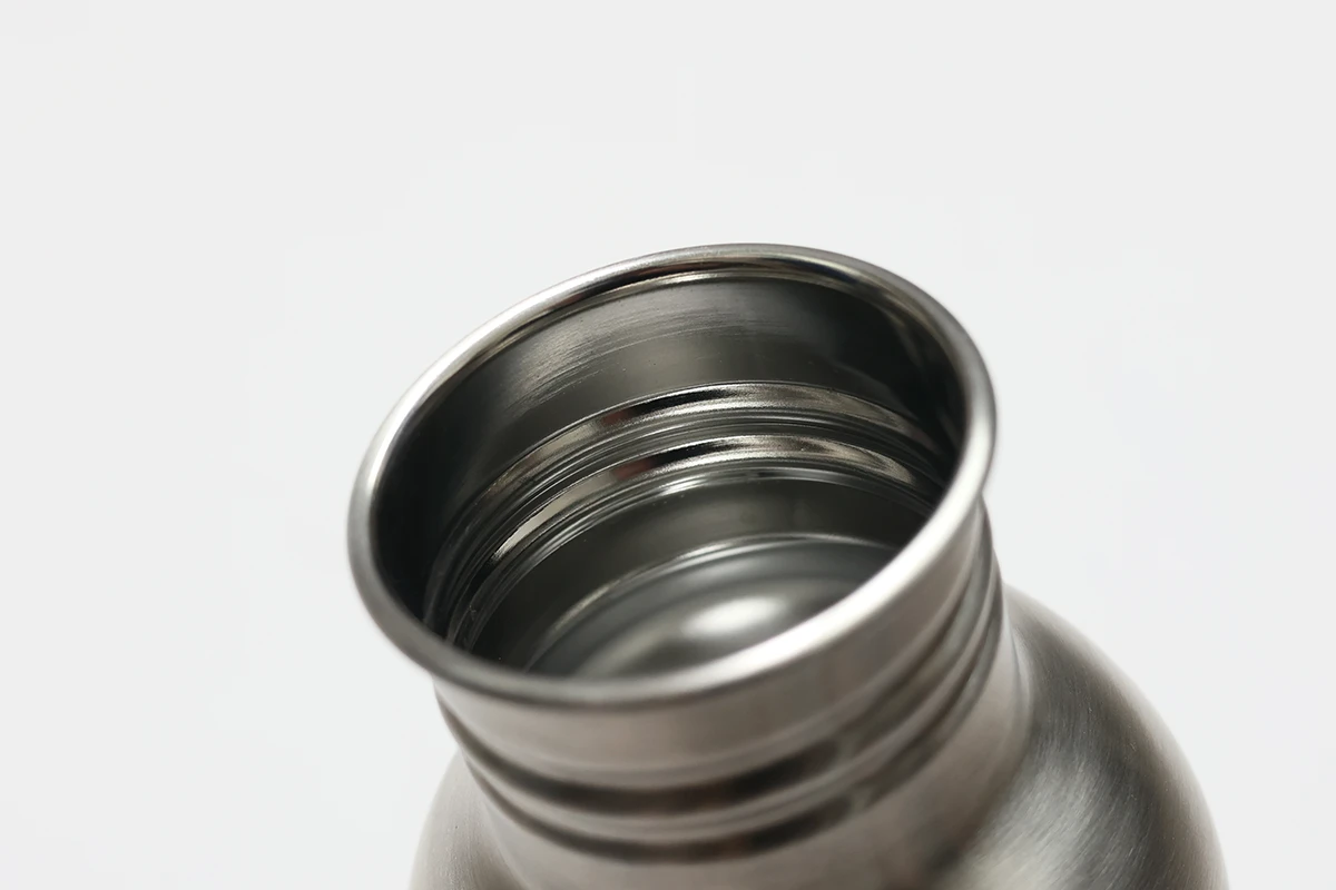Single Wall Stainless Steel Water Bottle Wide Opening
