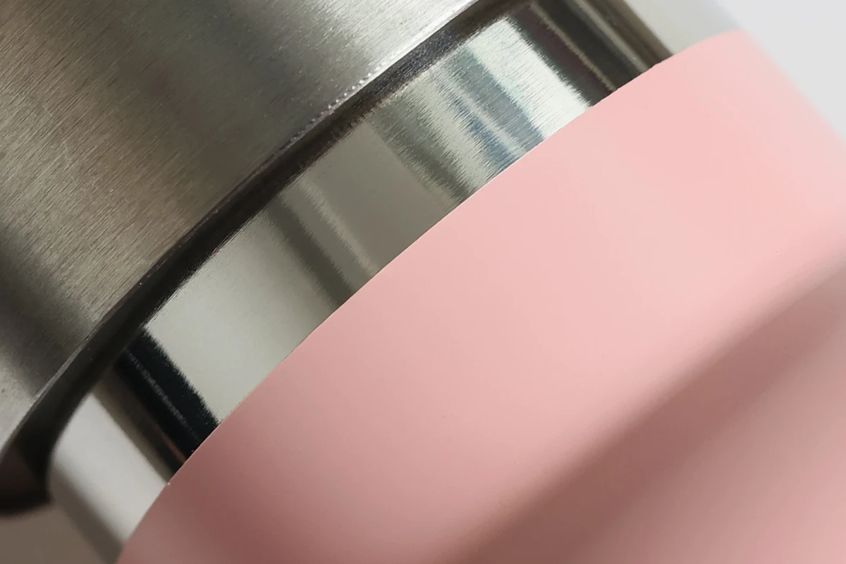 Insulated Stainless Steel Bottle Matte Powder Coated Finish Detail