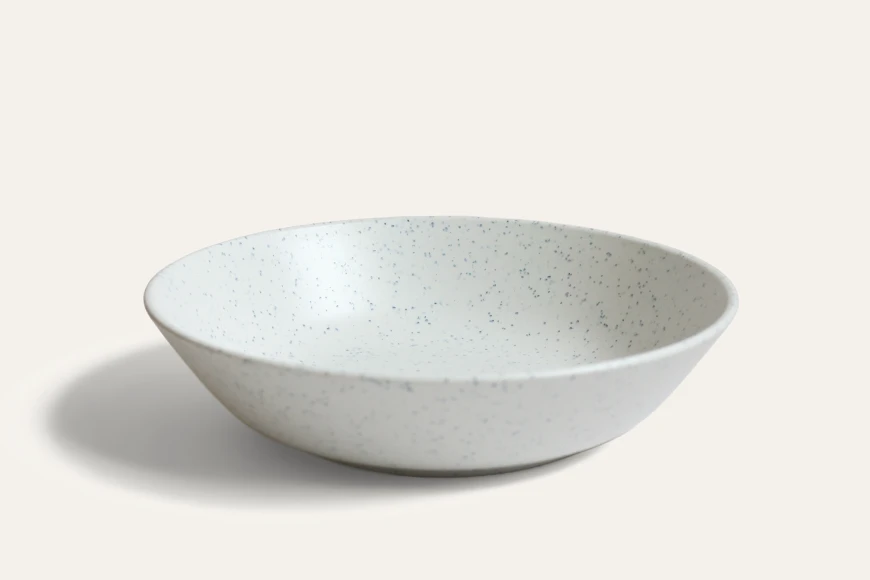 Large Snow Speckle RPET Serving Bowl