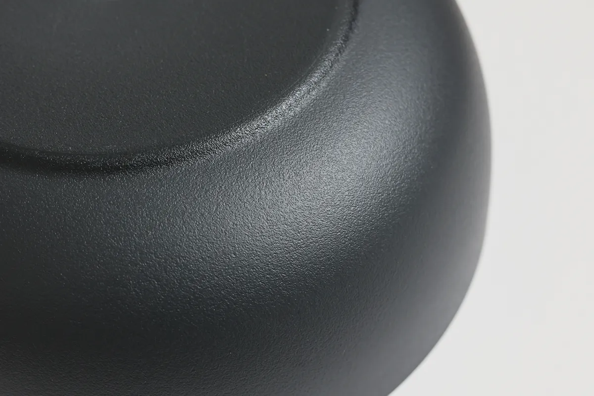 Matte textured exterior detail of recycled PET deep serving bowl