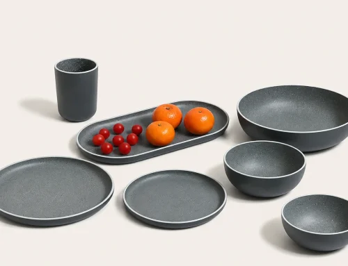 Terra Speckle Stoneware-Inspired Recycled PET Dinnerware Set