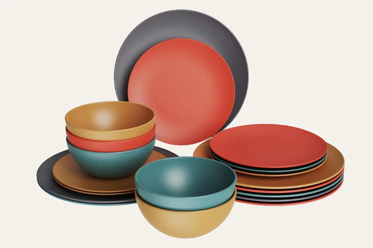 Colorful Recycled PET Tableware