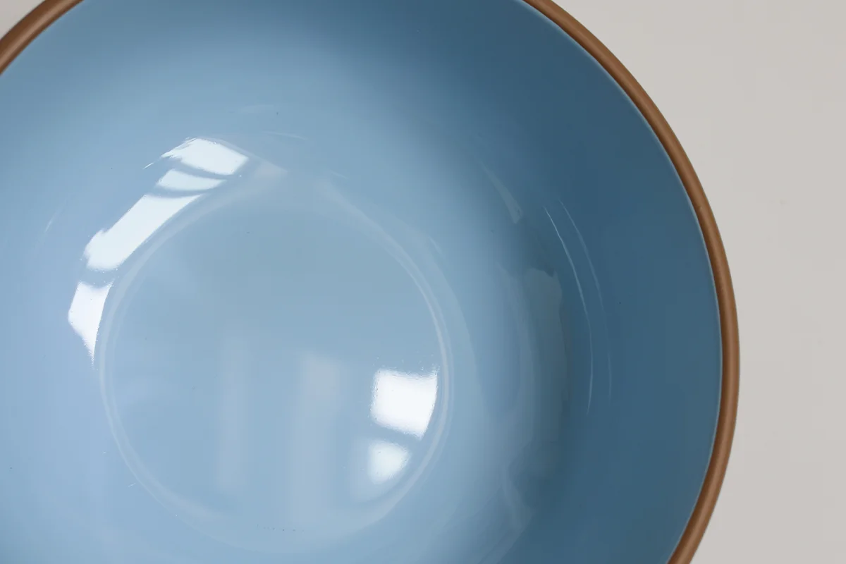 Gloss Interior Detail of Blue Rice Bowl
