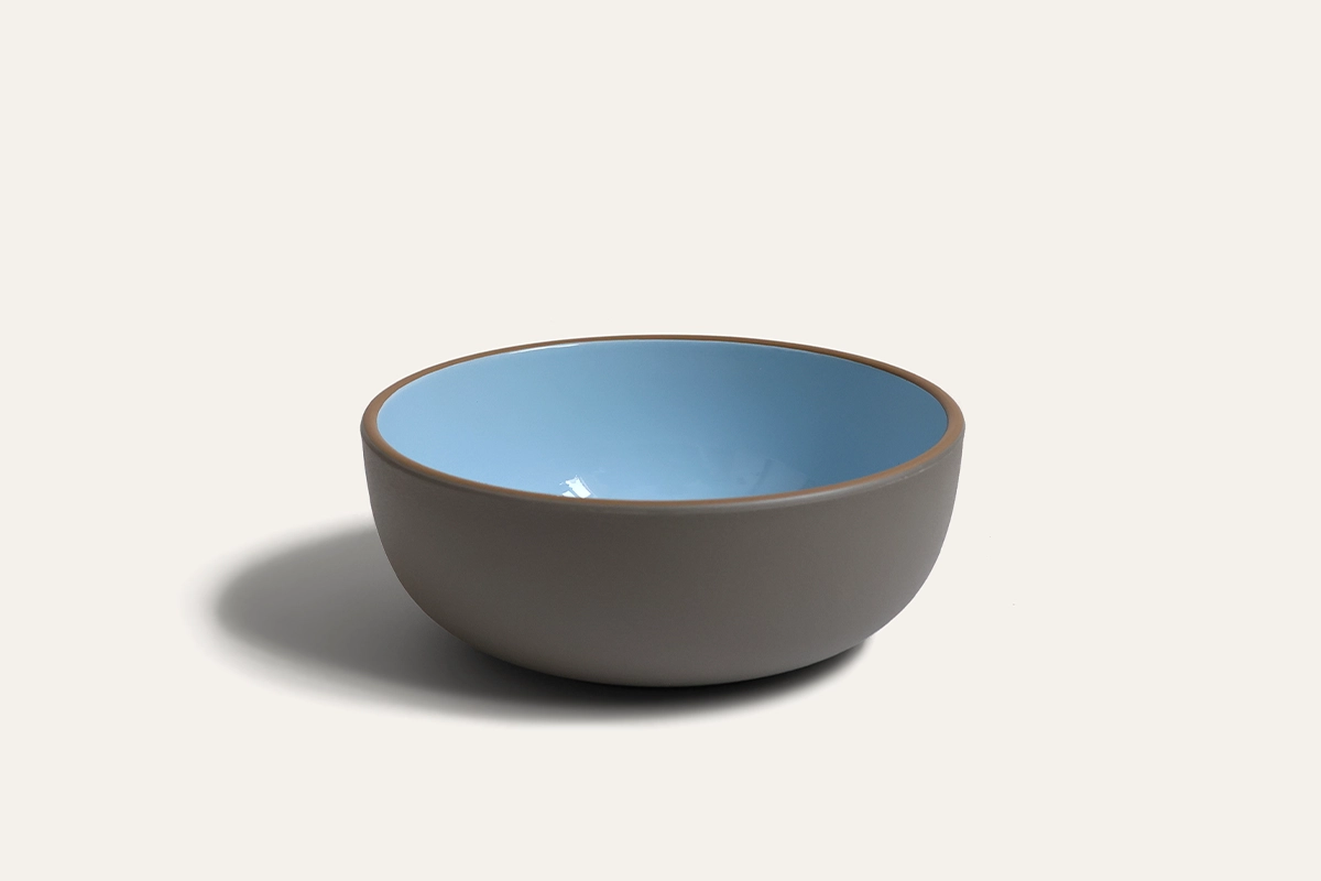 Azure Rim Gloss Recycled PET Rice Bowl