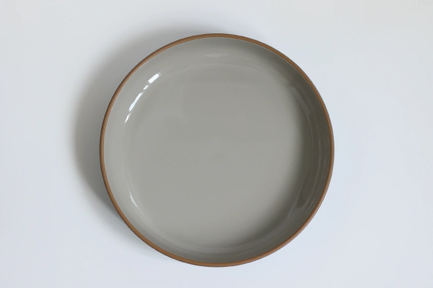 Top View of Azure Rim Gloss Salad Bowl
