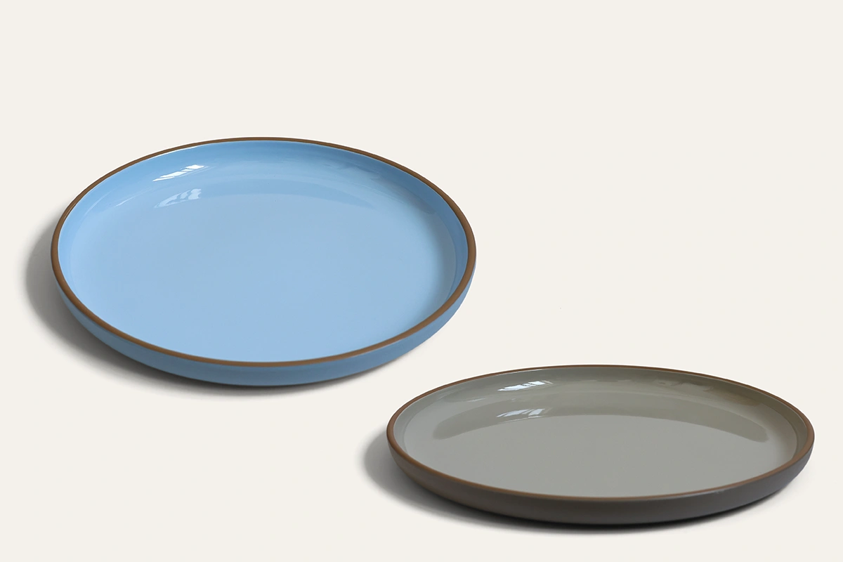 Azure Rim Gloss Recycled PET Dinner Plate