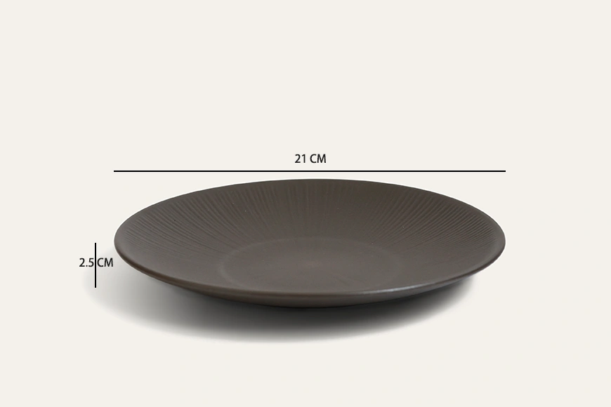 Charcoal Gray Pasta Plate Dimensions