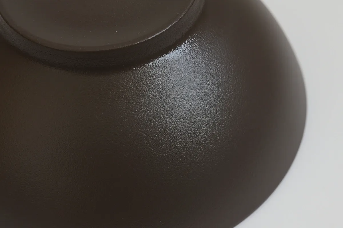 Radiant Texture Charcoal Gray Bowl Perspective View