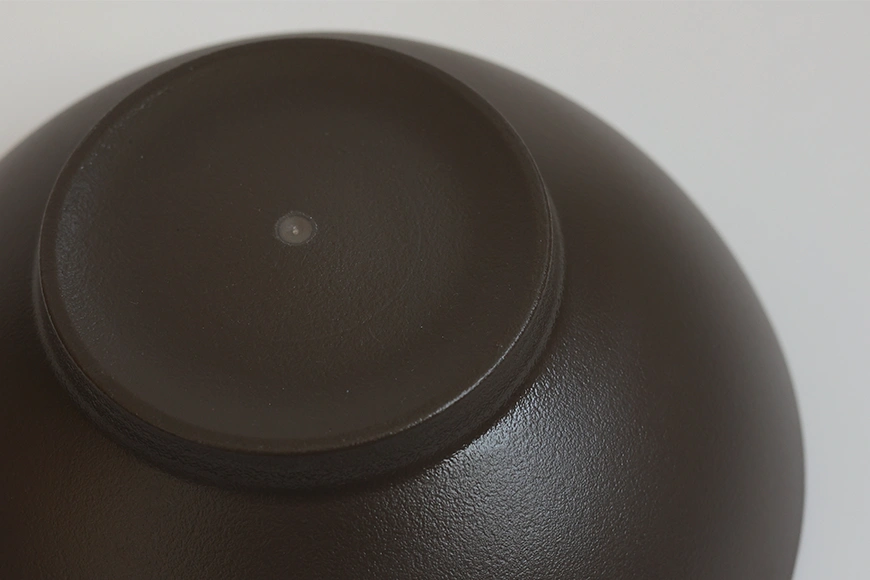 Radiant Texture Charcoal Gray Bowl Base Detail
