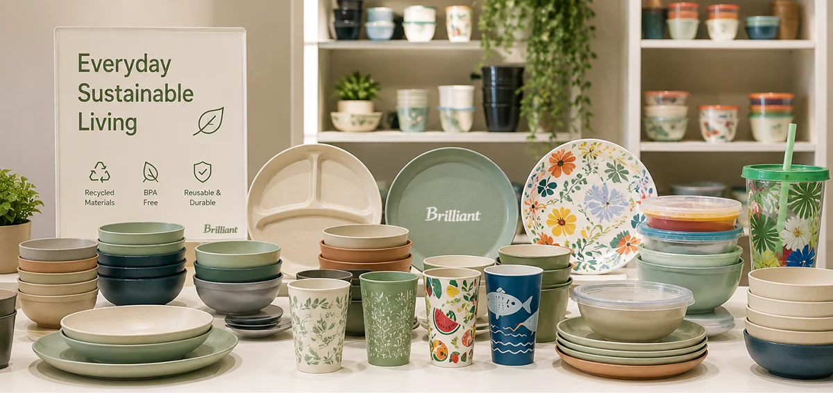 Applications of Recycled PET Tableware of Brilliant